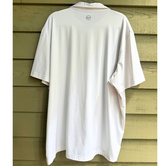 Vineyard Vines On-The-Go Sankaty Polo Shirt White XXL - Picture 5 of 6